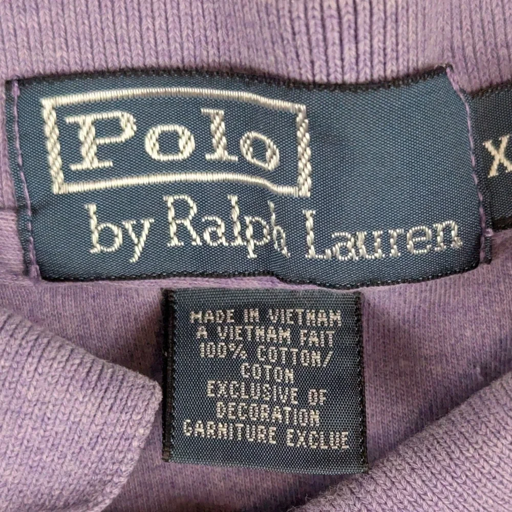Polo Ralph Lauren Mens XXL Purple Heather Cotton Short Sleeve Polo Shirt